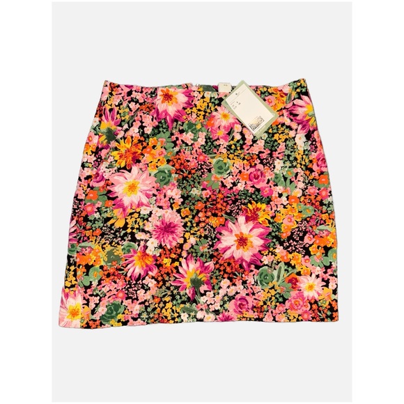 H&M- NWT Floral Women's Skirt size 6 - Picture 1 of 11